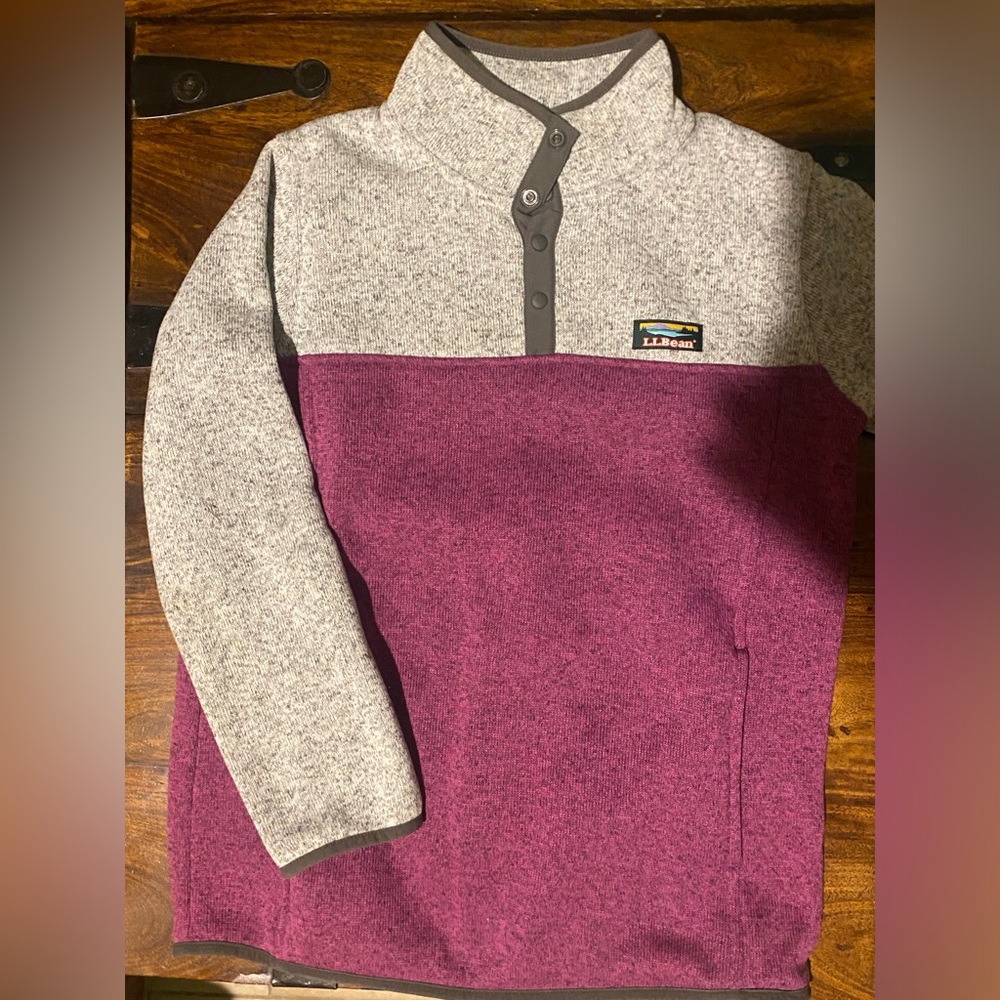 LL Bean fleece pullover
